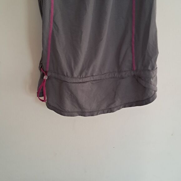 Lululemon Tank Top Women's 4 Run Race Tech Grey Pink Activewear Athletic Gym - Picture 3 of 7